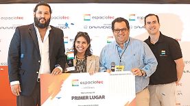 Primer lugar.  Lynkto, un emprendimiento de rastreo para transporte de carga se llevó el primer lugar.