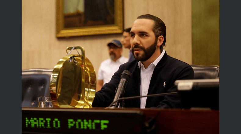 Nayib Bukele estuvo por última vez en la Asamblea Legislativa el 9 de febrero./Foto: Archivo, LPG