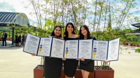 Las graduadas de Arquitectura de Interiores, abren camino en el país, al ser pioneras en este campo profesional.