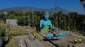 El Monumento a la Reconciliación fue desmantelado por el MOP el pasado 3 de enero.