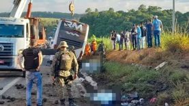 Ocho personas murieron y 23 resultaron lesionadas en un accidente de tránsito en Brasil. Foto: X