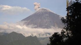 Actividad del volcán ecuatoriano Sangay en julio 2022. Foto: cortesía / EXTRA