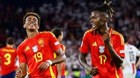 Lamine Yamal y Nico Williams ha sido la dupla estrella de La Roja en la Eurocopa. BBC.