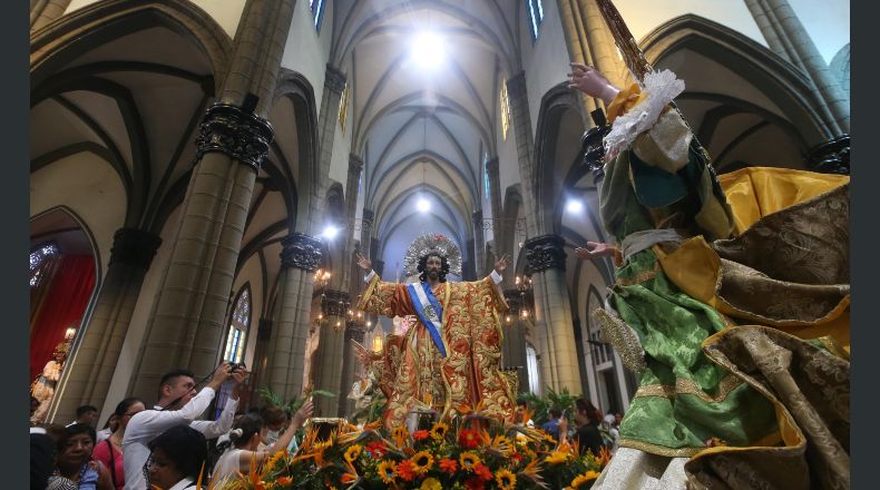 Las fiestas patronales en honor al Divino Salvador del Mundo se celebran cada año en el mes de agosto, en San Salvador. Foto de LA PRENSA/Denis Argueta