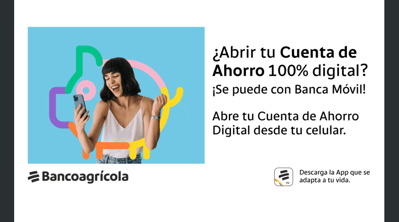 A junio 2024, Bancoagrícola tiene activas más de 1.9 millones de cuentas de ahorro, de las cuales el 51 % pertenecen a mujeres. LPG/Cortesía.