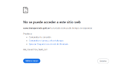 IAIP, hasta el cierre de esta nota, no había dado razones del porqué la caída del sitio Transparencia.gob.sv