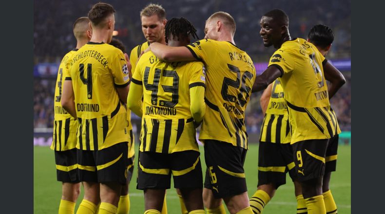 Borussia Dortmund golea al Brujas 