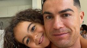 Alana, la hija del futbolista Cristiano Ronaldo causó sensación en Internet.