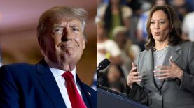 Donald Trump y Kamala Harris. Fotos: AP.