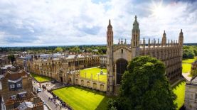 Vista general de la Universidad de Cambridge y la Capilla del King’s College.  Foto: iStock