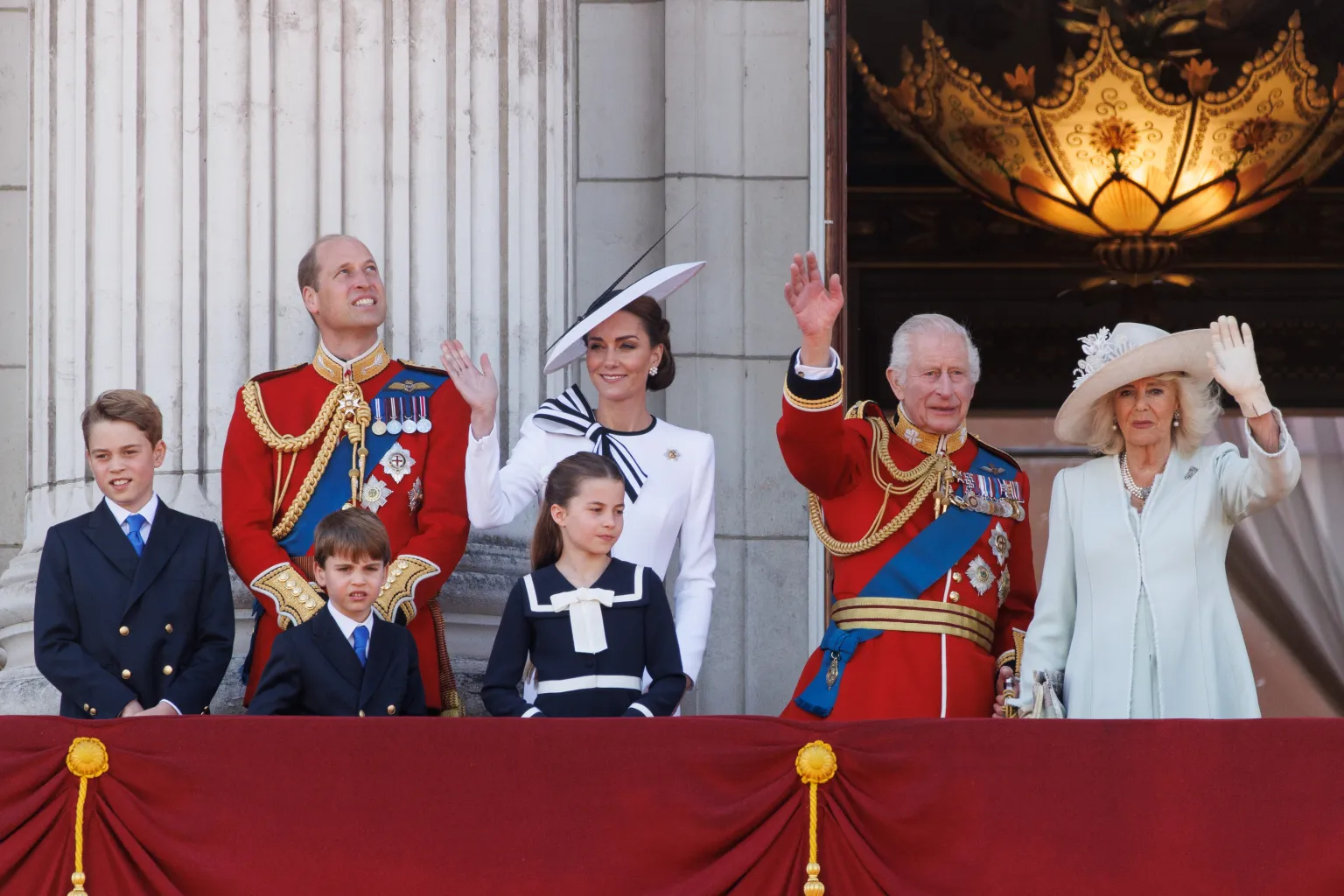 Familia real británica. Foto: EFE