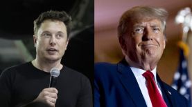 Elon Musk y Donald Trump. Fotos: AP.