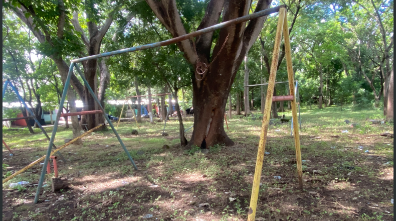 Foto LPG/Emanuel Boquin. Abandono. Vecinos de la zona aseguraron que no visitan el parque por su mal estado.