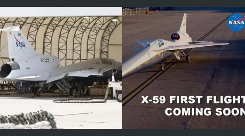 NASA inició las pruebas de arranque de motor de un avión supersónico experimental al cual nombraron X-59.