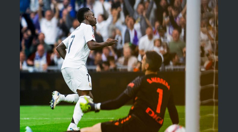 El Real Madrid golea al Osasuna con hat-trick de Vinicius