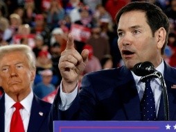 Rubio acompañó a Trump durante la campaña electoral de 2024. Foto: Getty.