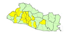 Alerta amarilla para 20 municipios y verde para 24 municipios. Foto: Protección Civil