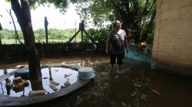 Teresa Flores, residente de la comunidad Terraplén, en Acajutla, Sonsonate también se enfrentó a las inundaciones que ocasionaron las lluvias de la depresión tropical Sara.