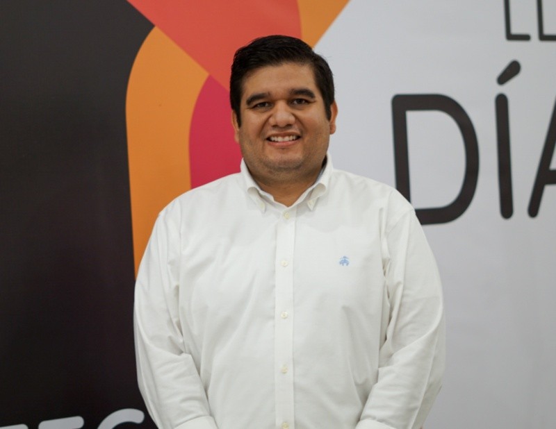 Ricardo Velásquez, gerente de Innovación y Planificación Estratégica de Banco Davivienda El Salvador, destacó el impacto positivo que ha tenido Espaciotec en el ecosistema emprendedor salvadoreño. LPG/Andrea Escobar.