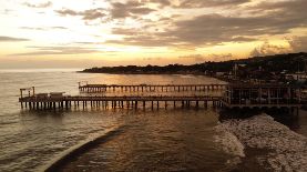 Muelle en La Libertad Costa. Foto LPG / Luis Martínez.