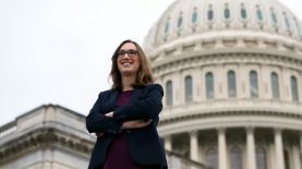 Sarah McBride, representante demócrata y primera persona transgénero en la Cámara de Representantes.