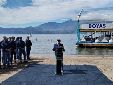 Boyas en el Lago de Coatepeque. Foto LPG.