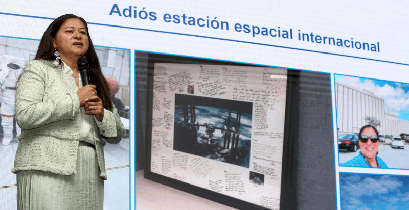  Patricia Ortiz, jefa de proyectos y asociaciones espaciales en la NASA.