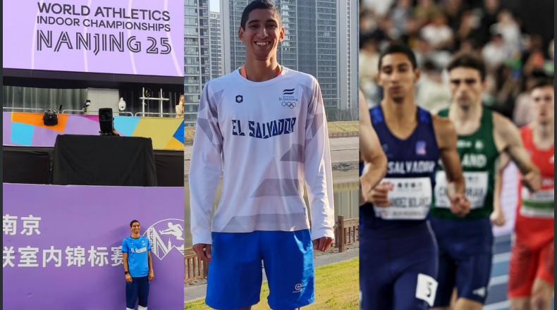 El Salvadoreño Aarón Hernández compitió en el Mundial Bajo Techo de Atletismo