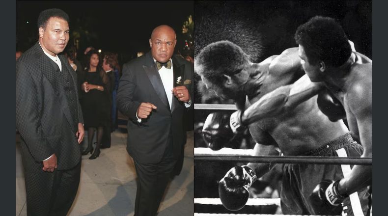 George Foreman y “La Batalla de la Selva”; el día que se enfrentó a un “tal” Muhammad Ali / FOTOS: AP