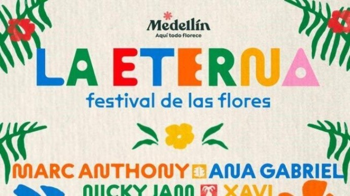 Cartel oficial La Eterna, Festival de las Flores  FOTO: Feria de Flores