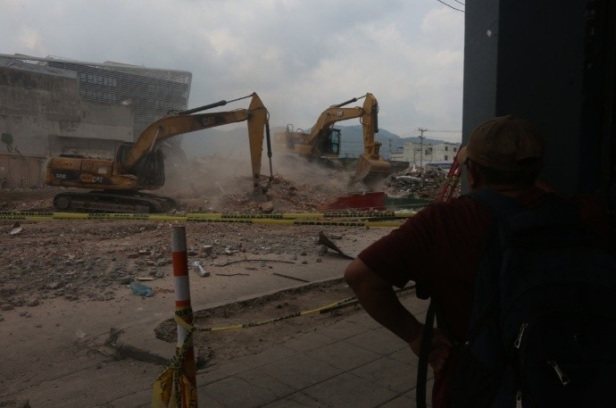 Demolición en el Centro Histórico