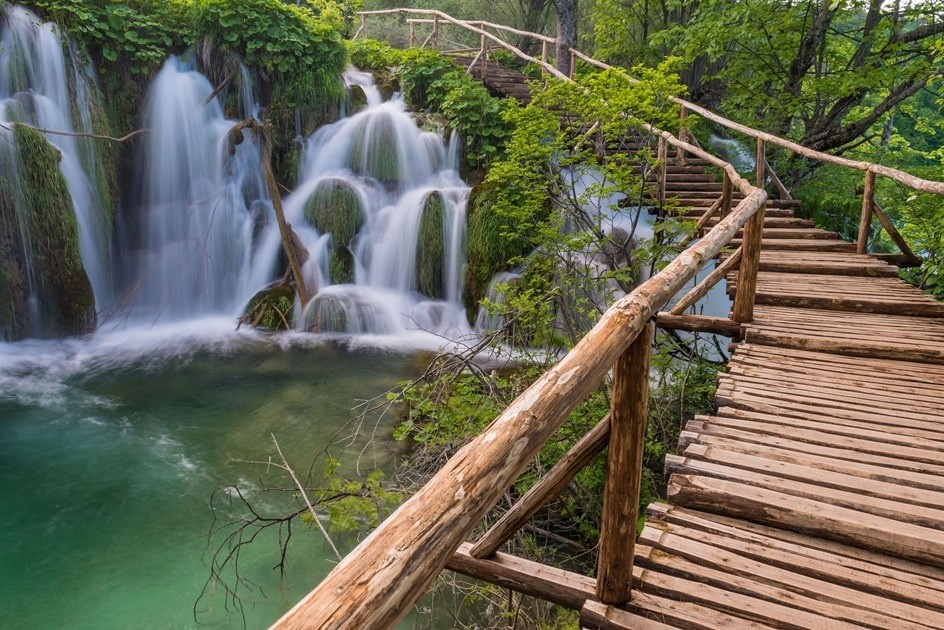  Parque Nacional de los Lagos de Plitvice, en Croacia. Foto: croatia.hr